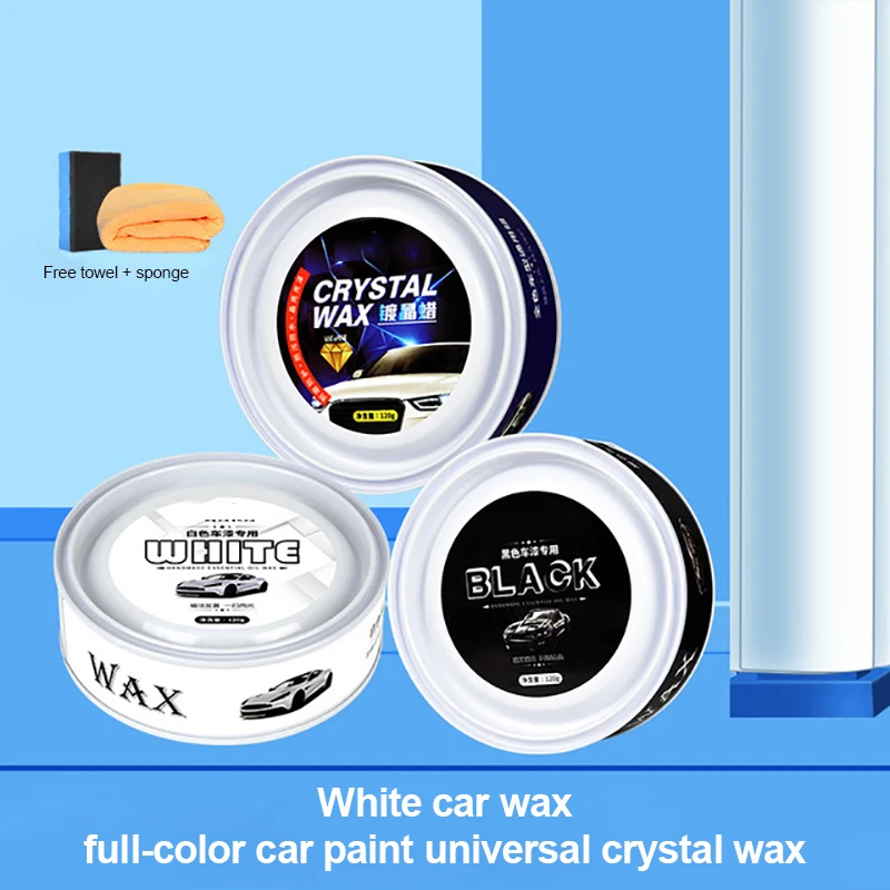 

Car Crystal Plating Wax, Color Back Rubbing Compound Wax Scratch Removal Enhance Color Waterproof Car Accessories