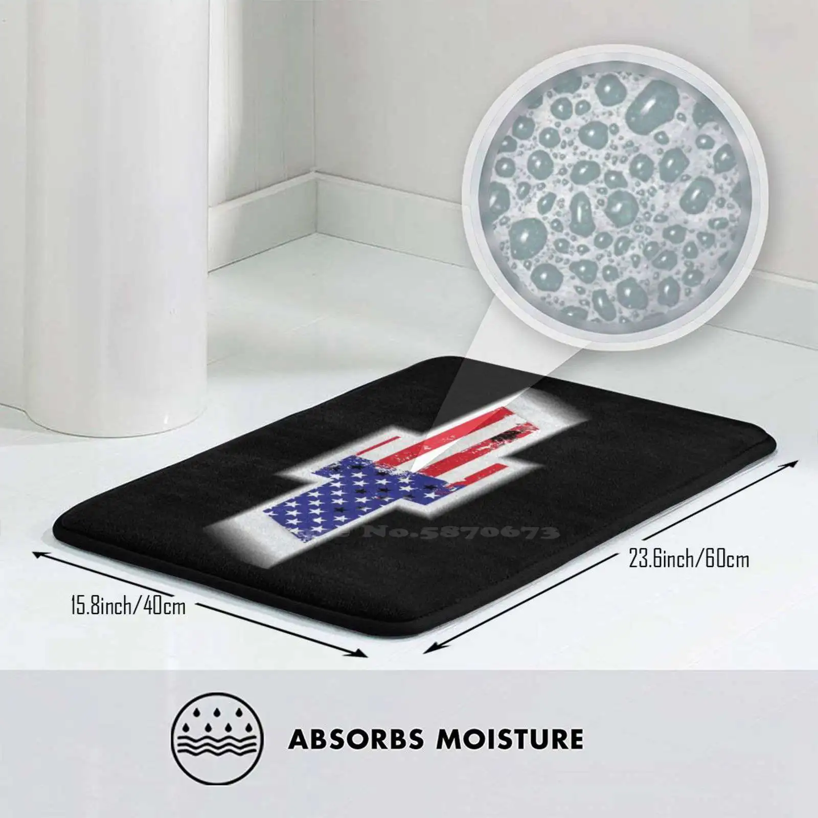 США Мурика Автомобиль Грузовик Раритетный Светящийся Удобный Коврик для Двери Ковер Подушка Chevelle El Camino Impala Monte Carlo Nova Chevrolet