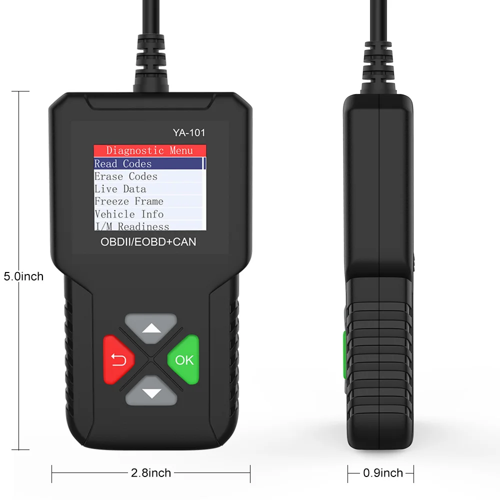Сканер диагностический YA101 OBD 2 профессиональный Автомобильный сканер для