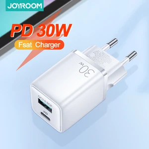 joyroom 30w quick charge 3 0 usb charging for iphone samsung huawei xiaomi 2 port qc 3 0 turbo wall charger us eu uk plug adapte free global shipping