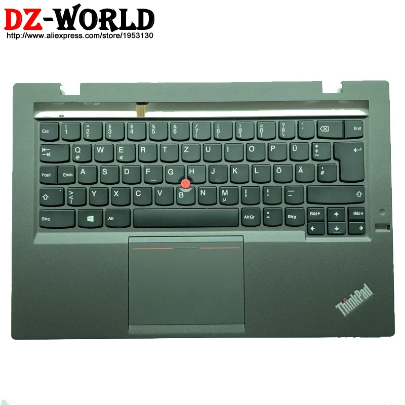 Верхний корпус с немецкой клавиатурой подсветкой для Lenovo Thinkpad X1 Carbon 2nd Backlight Teclado C