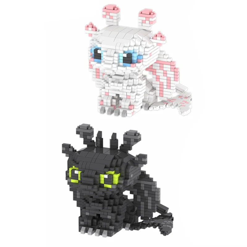 

How to Train Your Dragon 3 lepining toothless Night Fury Light Fury Dragon Building Blocks Brick toys for children