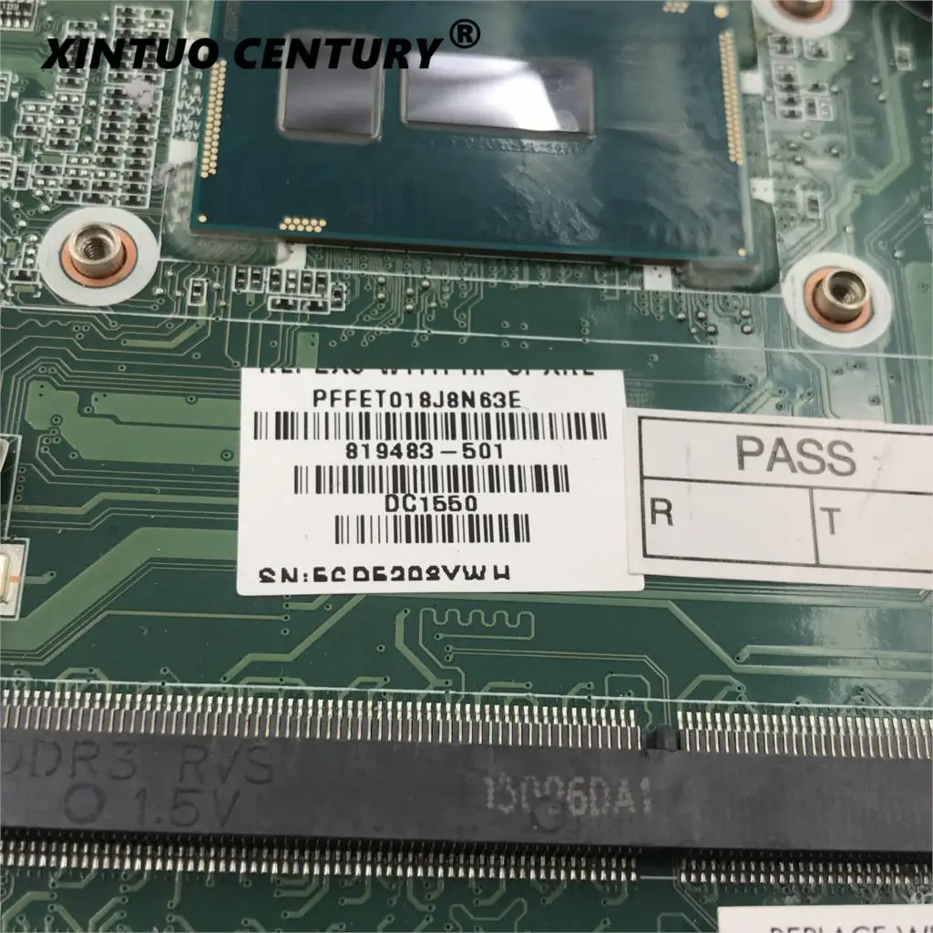 

For HP Pavilion Notebook 17-G 17T-G 17-G015DX laptop motherboard 819483-601 819483-501 819483-001 DAX12AMB6D0 i7-5500 mainboard