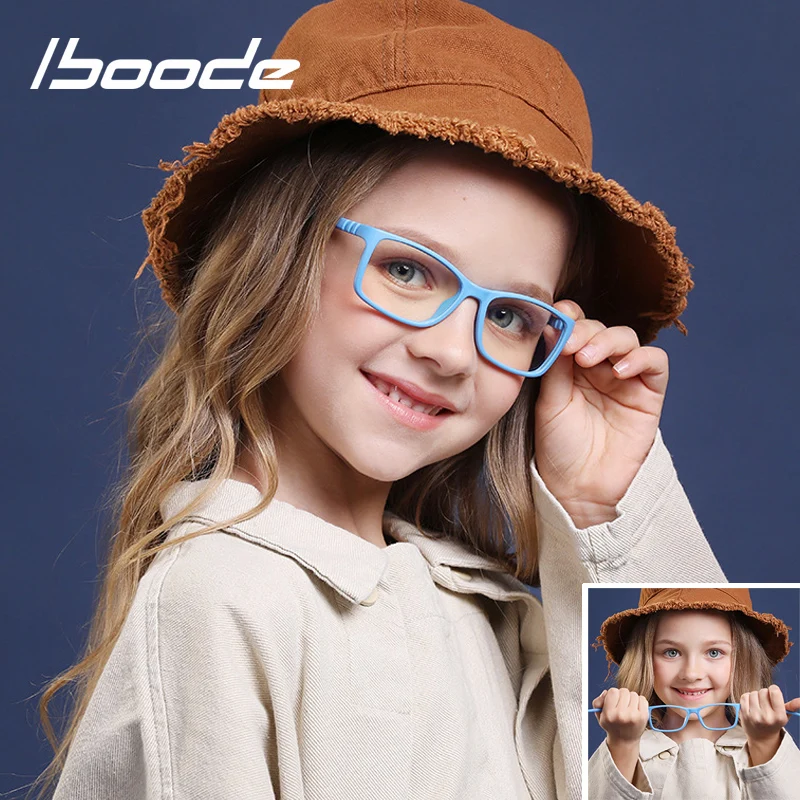 Силиконовые детские очки iboode для мальчиков и девочек с защитой от сисветильник