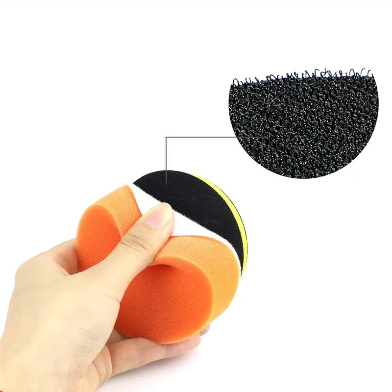 

31Pcs Car Foam Drill Polishing Pad Kit for Car Polisher + M10 Drill adapters 3 Inch Sealing Glaze Waxing Buffing Pads Set