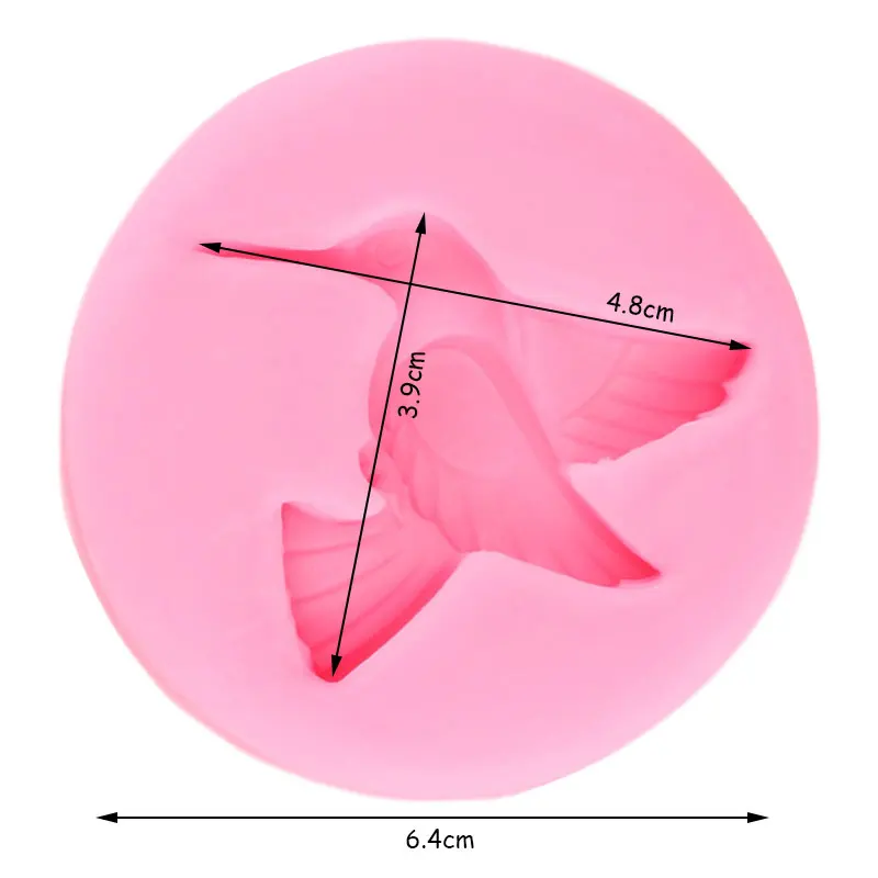 Силиконовая 3D форма в виде птицы для выпечки тортов помадки аксессуары украшения