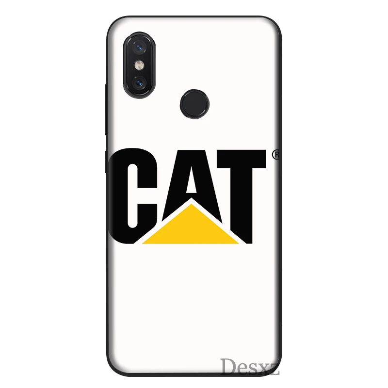 Телефонный чехол TPU для Xiaomi Mi 6 8 A1 A2 A3 9T 5X 6X Lite Pro CC9E CC9 MAX 3 9 SE с логотипом Caterpillar и милым рисунком.