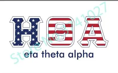 

90x150 см пользовательский eta theta alpha флаг баннер