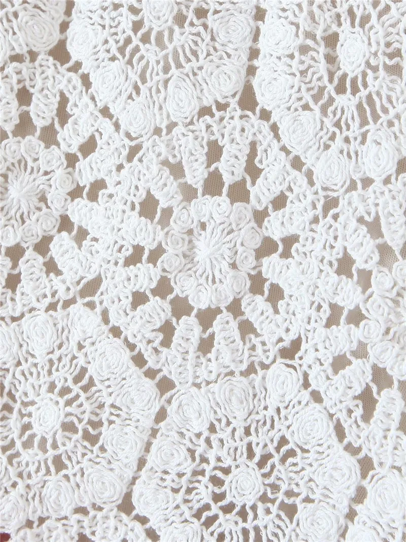 

TMODA1364 2021 Summer New Arrival Casual Za Women Hollow Out Shorts Lady High Waist White Cute Short Elegant Chic Shorts Female