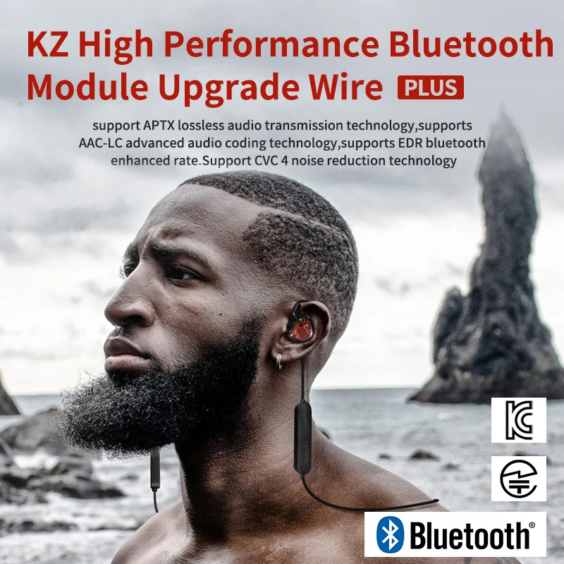 

KZ Waterproof Aptx Bluetooth Module 4.2 Wireless Upgrade Cable Cord Applies Original Headphones ZS10AS10ZSTZS6ZSNProAS16ZS10Pro