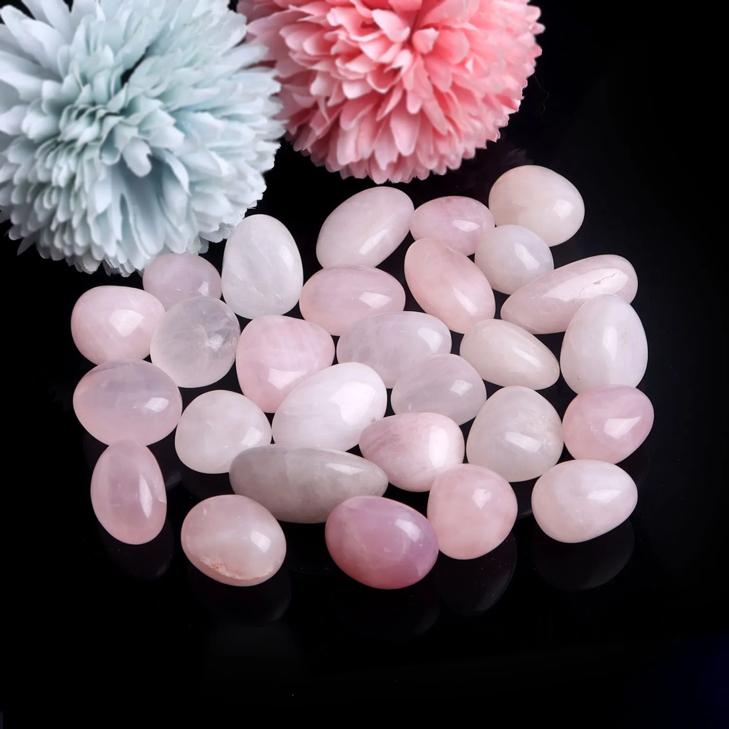 Cristal de cuarzo rosa pulido Natural, piedras curativas, Reiki, regalo, decoración de...