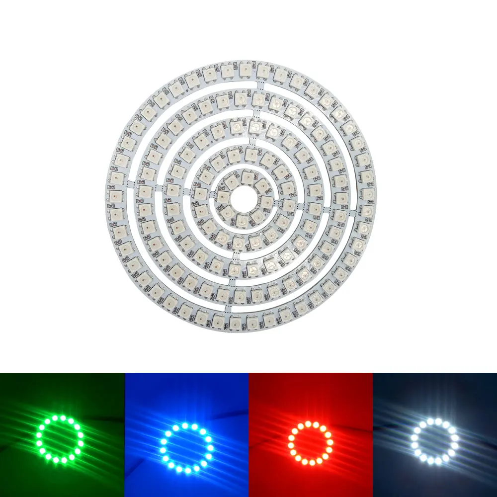 DC5V WS2812B пикселей кольцо прибор приемно-SK6812 WS2812 RGB Полноцветный круглый
