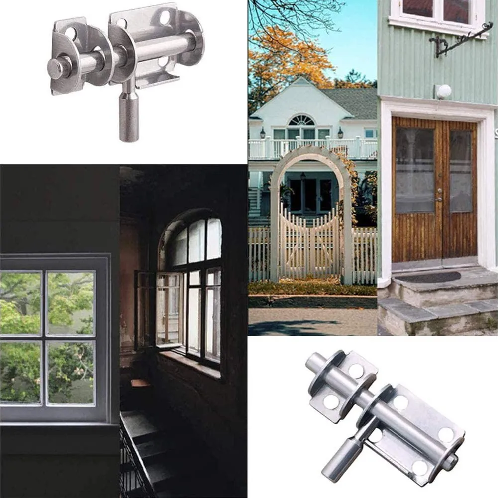 

Sliding Door Latch（with Screws）4pcs Door Bolt Barrel Slide Lock Simple Slide Bolt For Bathroom Toilet Shed Door