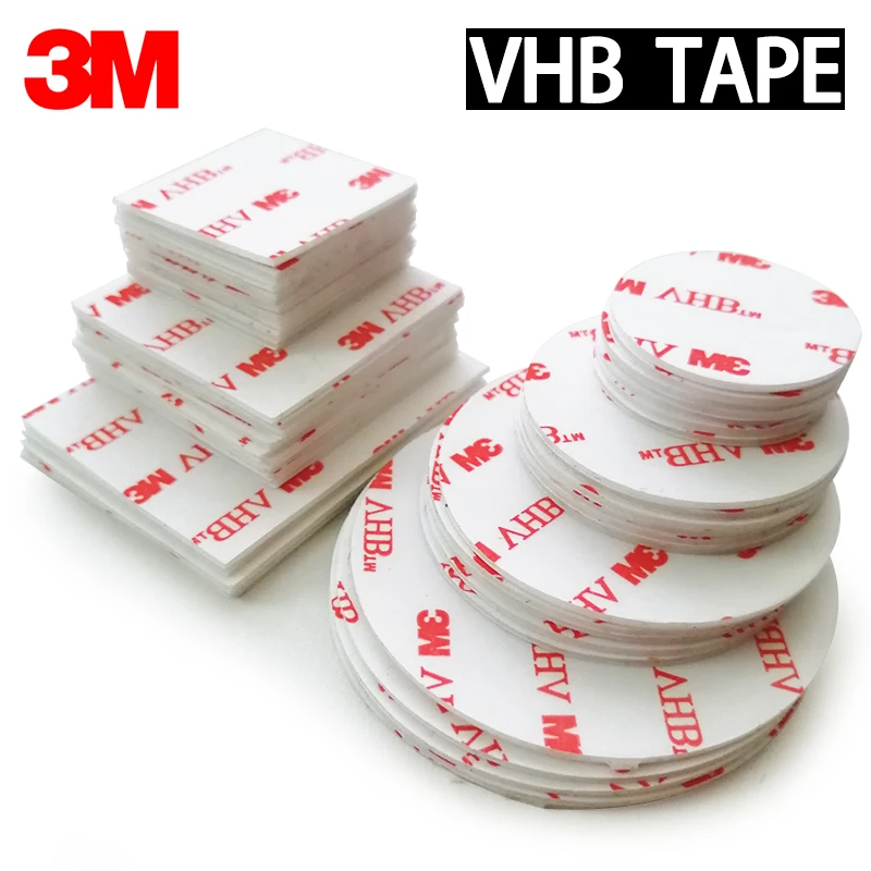 Двусторонняя клейкая лента VHB 3M акриловая пена прочная накладка