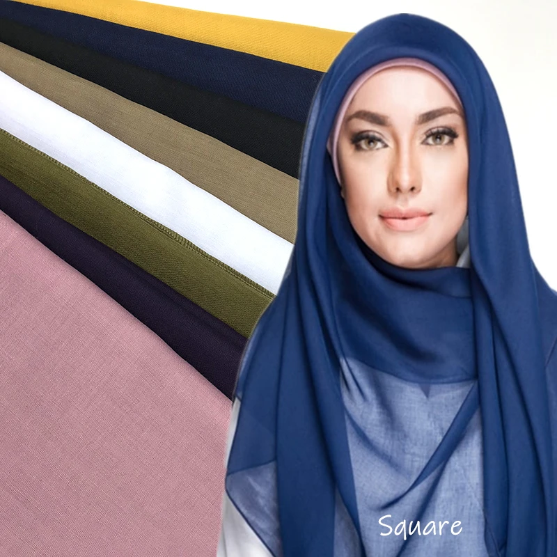 

Квадратный шарф batudung из Малайзии, хиджаб, мусульманский головной платок, популярные шали, Женские однотонные шарфы, бандана, хиджабы для жен...