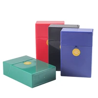 pack of 4 hard box full pack cigarette box case king size assorted colors cigarette holder mens gadgets smoking accessories