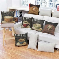 linen home decoration cushion pillow covers cases for coffee sofa vintage