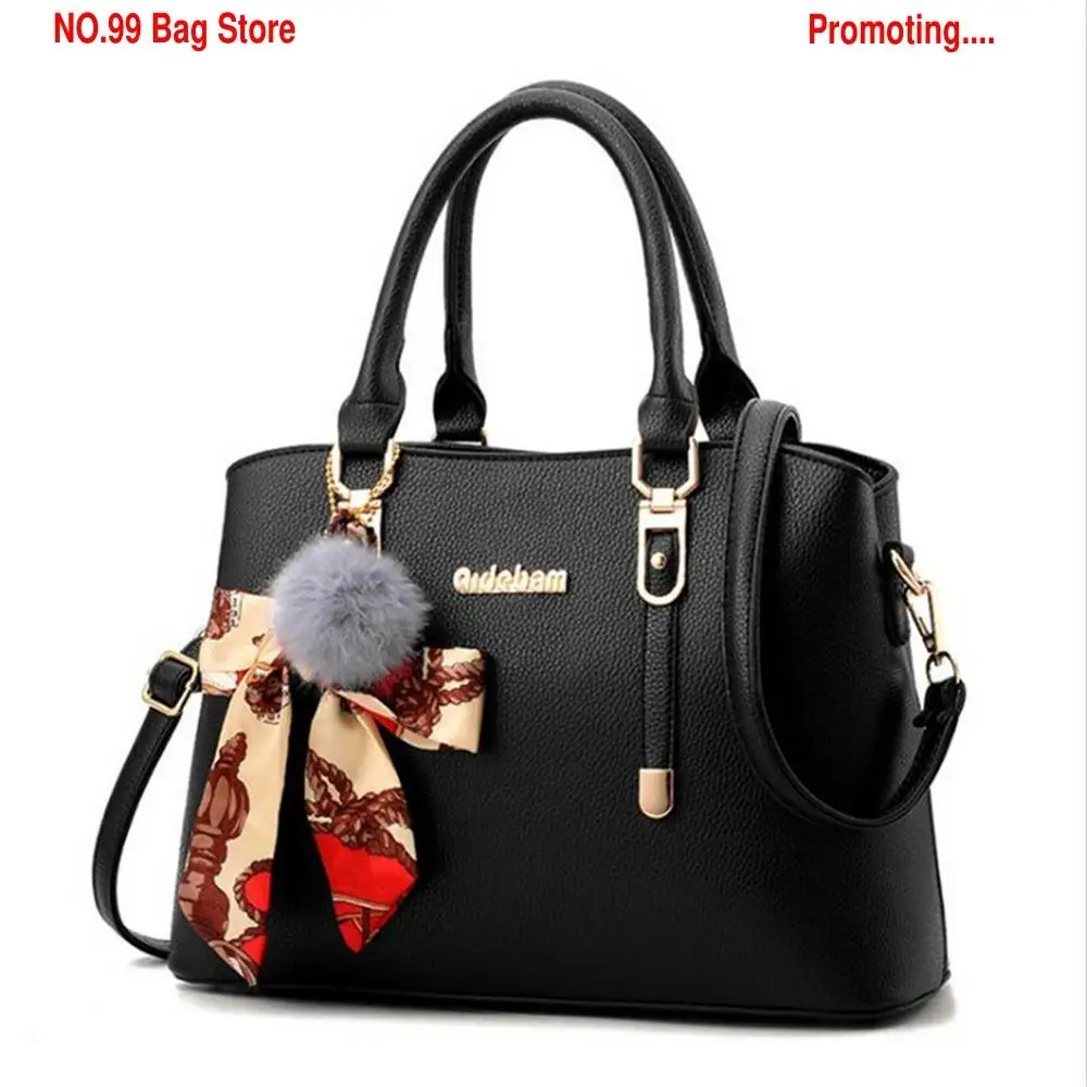 

Tote Classic Pure Color Women PU Leather Tassel Bags Female Crossbody Handbag Shoulder Bag for Mom's Birthday sac a main femme