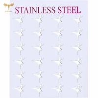 2022 fashion womens earrings retro elegant ballerina ear stud girl gifts stainless steel jewelry cheap wholesale
