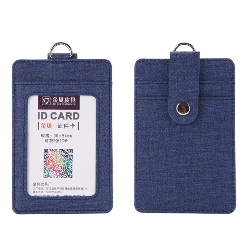

Card Holder Work Document Card Set PU Card Set Chest Card Telescopic Buckle Lanyard Access Bus Business Card Holder
