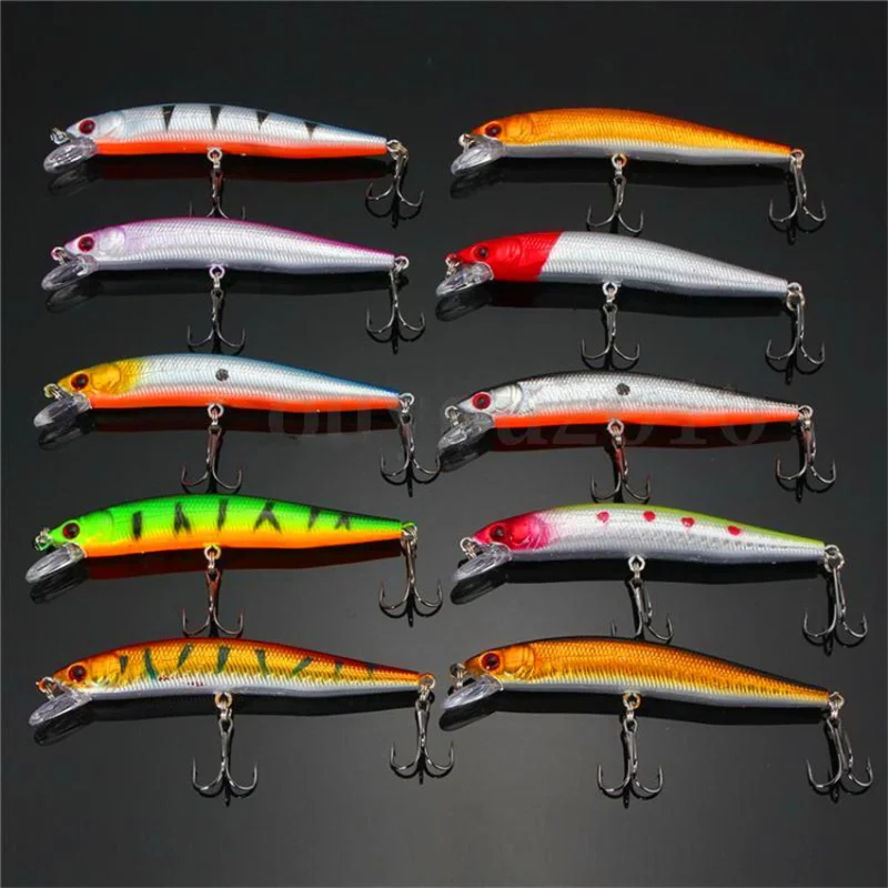 10 шт./компл. 9 5 см Жесткая приманка гольян рыболовные приманки окунь пресная и