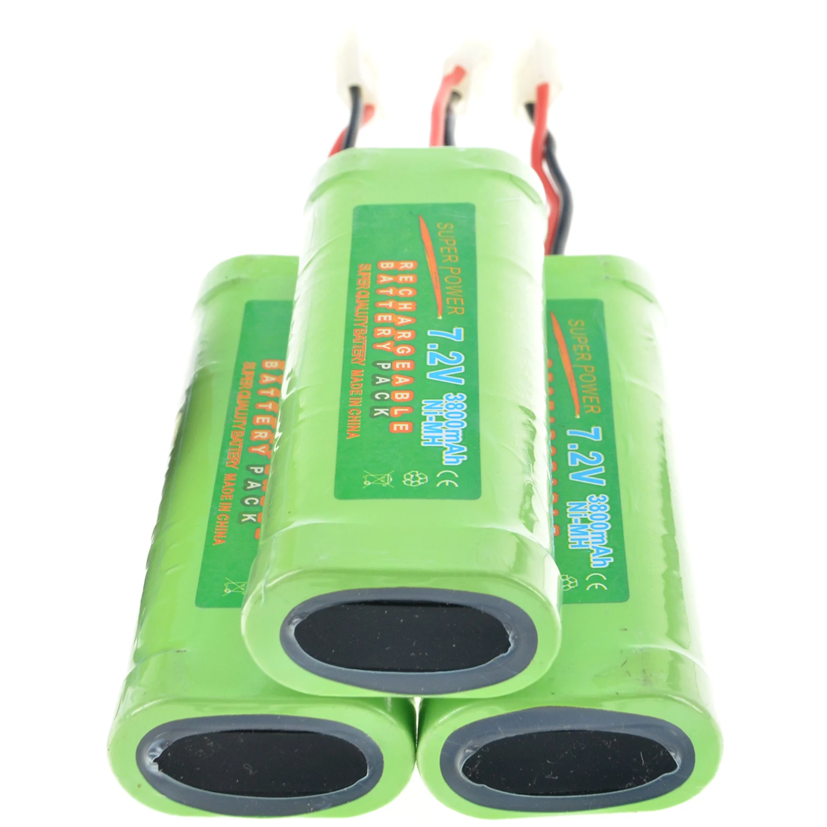 

3 pcs 7.2V 3800mAh Ni-Mh rechargeable battery pack RC Tamiya Plug + Charger USA