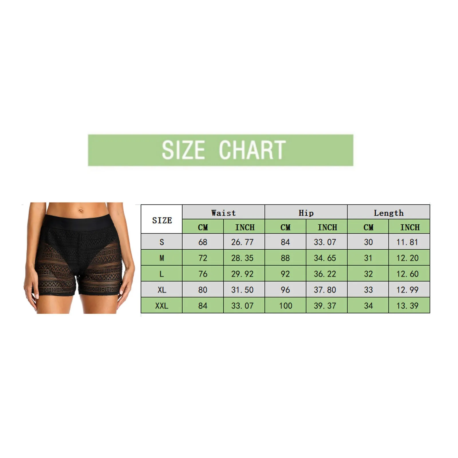 

Fashion Mesh Shorts Women See-through Beach Swimwear Cover Ups New High Waist Pure Color Bikini Cover Ups Bathing Shorts #1G