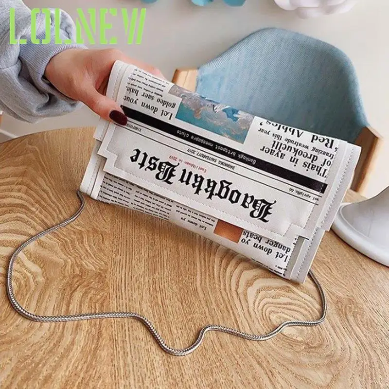 Сумка-конверт через плечо для газет женская сумочка-клатч на цепочке вечерняя