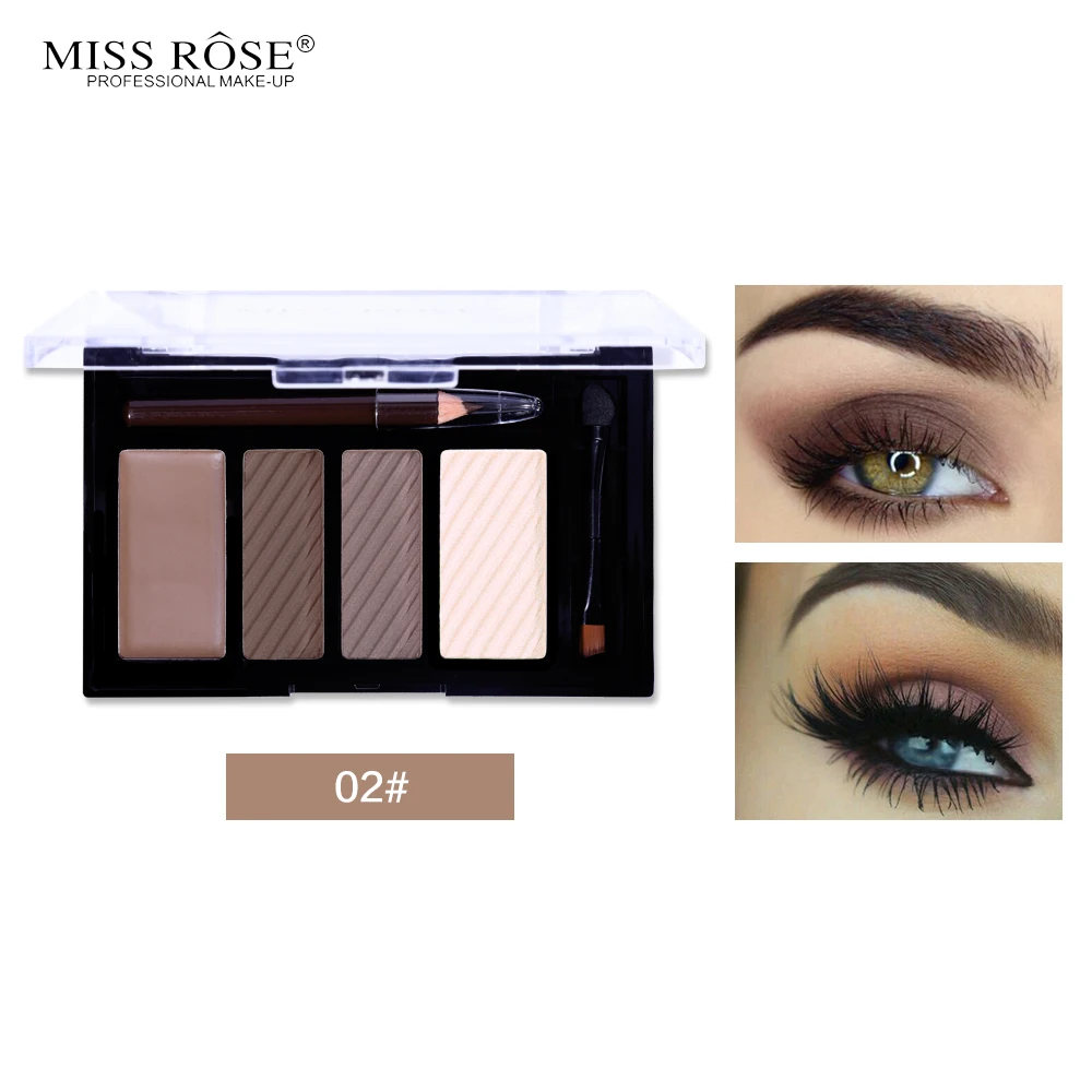 Miss Rose 2 цвета пудра для бровей водонепроницаемый стойкий крем + карандаш