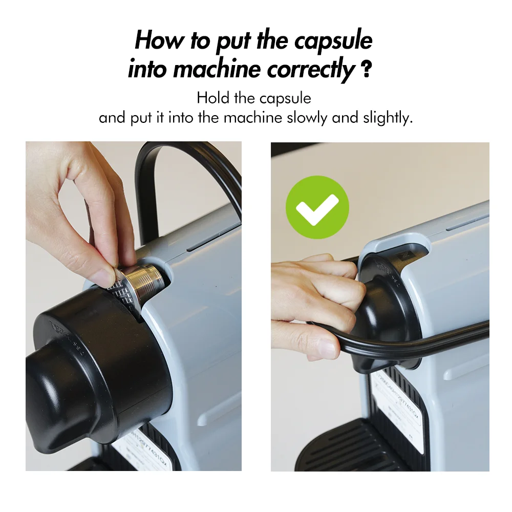 iCafilas Refillable Empty Coffee Filters Nespresso Stainless Steel Coffee Capsule Pod Reusable For Espresso Machine
