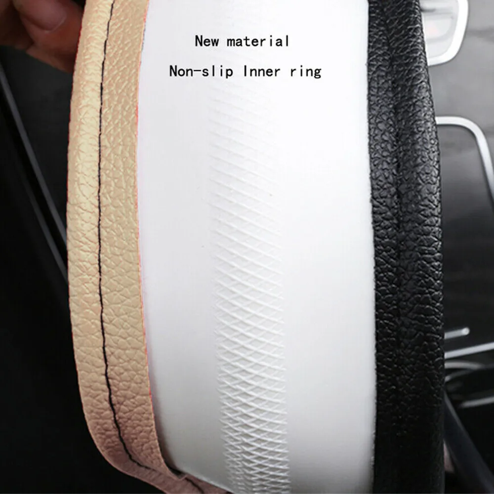 

Styling Cover Stitching Steering Wheel Universal Accessories Middle Size