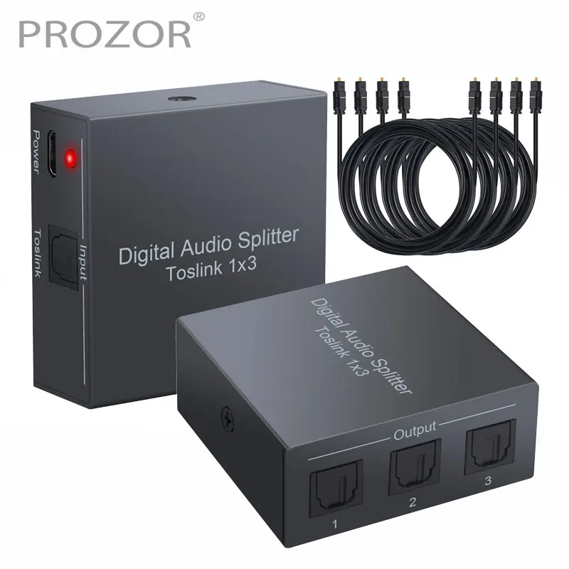 3 way Spdif Toslink оптический цифровой аудио сплиттер один вход выхода для PS3 STB Xbox VHS VCR LPCM