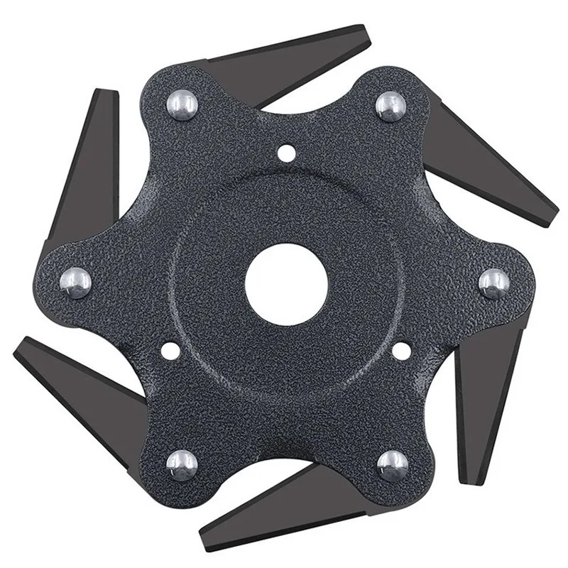 6 лезвий Головка триммера для травы 65Mn щетка режущая головка Легкая резка садовый