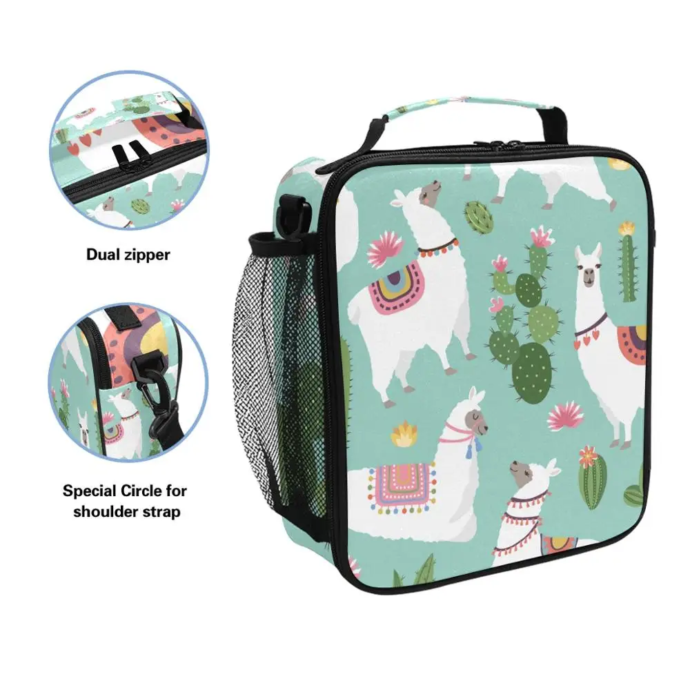 Контейнер для ланча с ламой и КАКТУСОМ портативный изолированный Ланч бокс