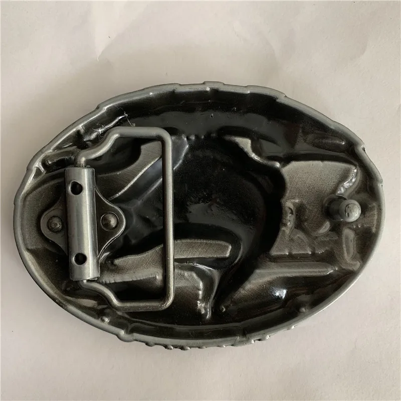 Retail Fashion Men Cool 3D Silver Fish Belt Buckle With Oval Metal Woman Man Buckles Jewelry Accessories Fit 1.57in Wideth | Дом и сад