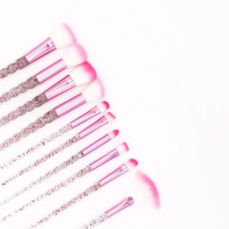 10 шт. набор розовых кистей для макияжа | Красота и здоровье