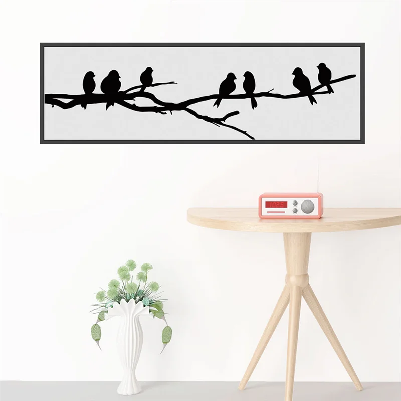 

Birds On Tree Branch Wall Art Stickers For Office Store Bedroom Wall Decoration Diy Vivid 3d Bedroom Pvc Home Decals