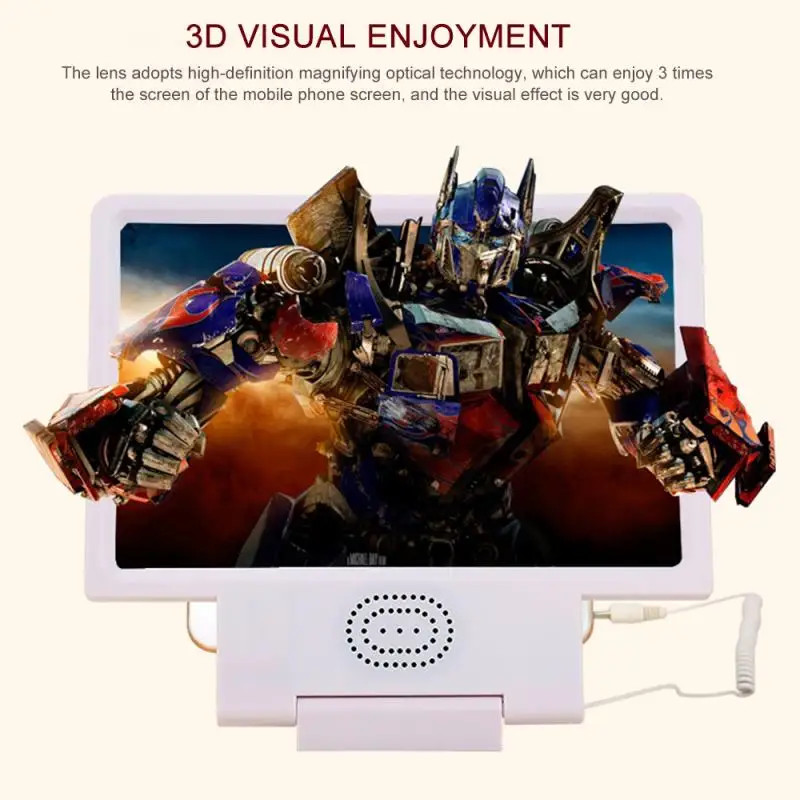 3D HD экран усилитель со звуком увеличить Универсальный мобильный телефон Лупа