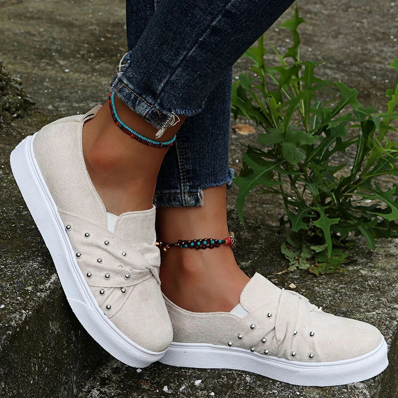 

Spring Platform Canvas Shoes for 2021 Woman Slip on Flat Casual Shoes Women's Loafers Sneakers Chaussures Femme Tenis De Mujer