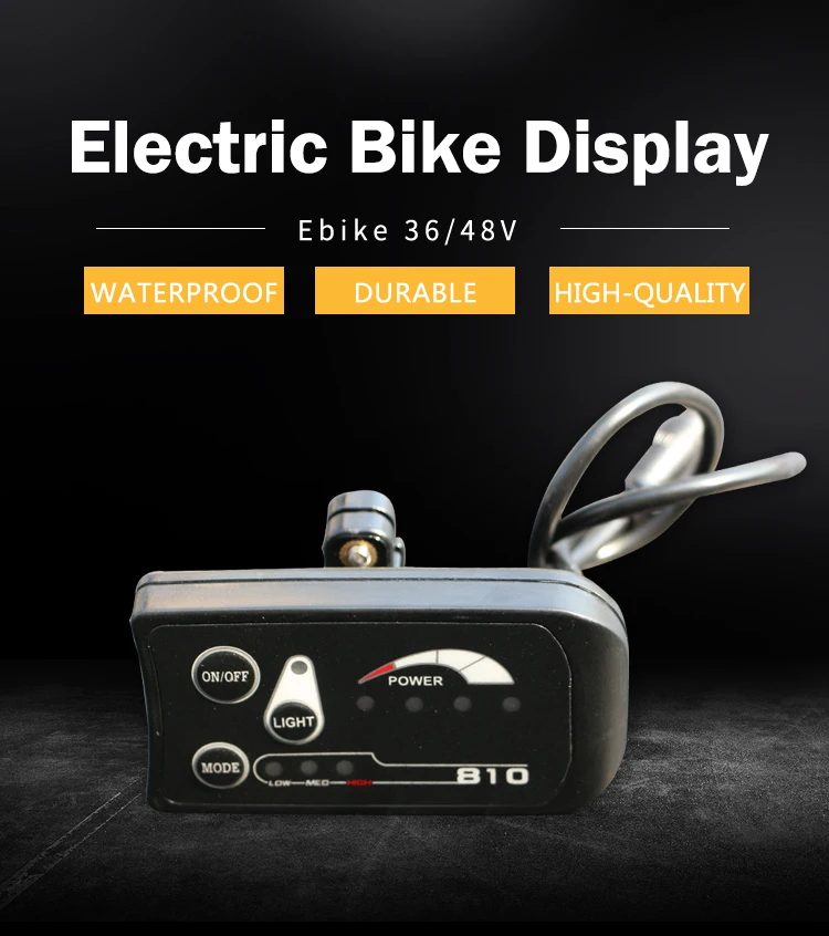 JS светодиодный водонепроницаемый Ebike панель Дисплей Крепление на органы управления рулем панель для Аксессуары для электрического велосипеда части велосипеда Escooter комплект