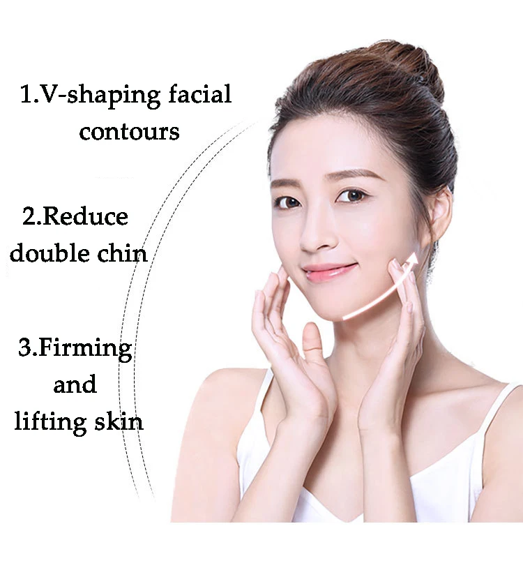V-образная маска для подтяжки лица снятия двойных отеков и лифтинга инструмент
