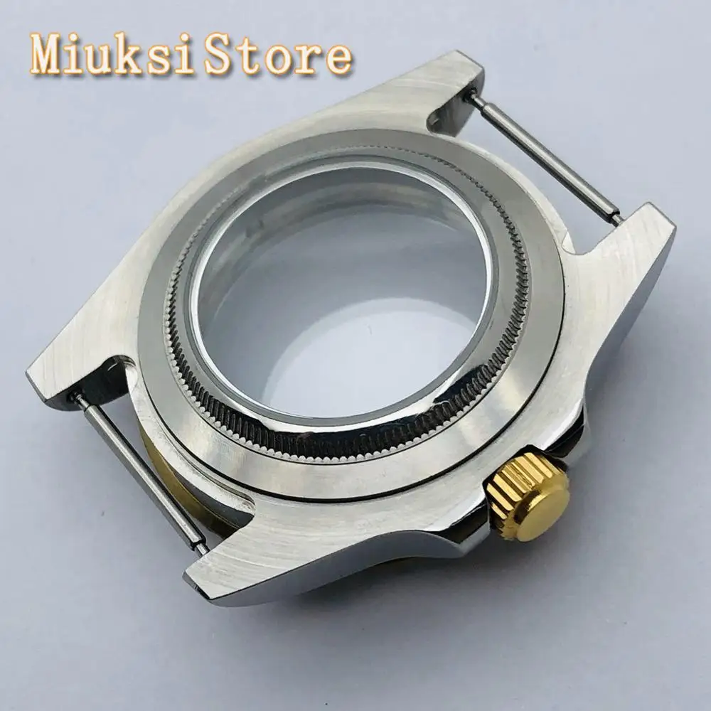 Стерильный корпус 40 мм прозрачное стекло задняя крышка керамический безель