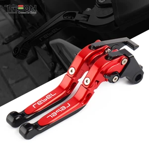 For Honda Rebel 500 300 CMX500?300 CM300 CM500 2017-2021 2022 Motorcycle CNC Folding Extendable Adjustable Clutch Brake Levers