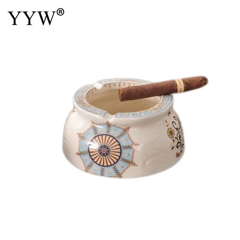

Portable Cars Home Smoke Accessories Luxury European Ceramics Ashtray Smoking Ash Holdler Cigarette Holder Cenicero Home Decor