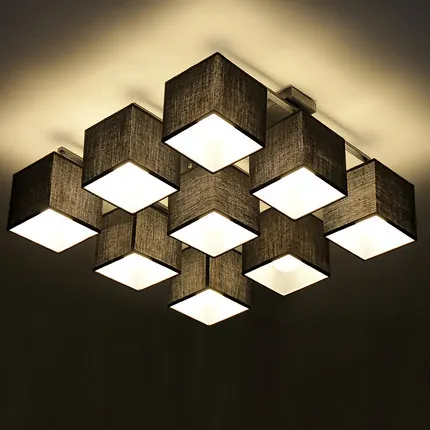 Скандинавский Европейский Простой тканевый потолочный светильник s 4/6/9 для