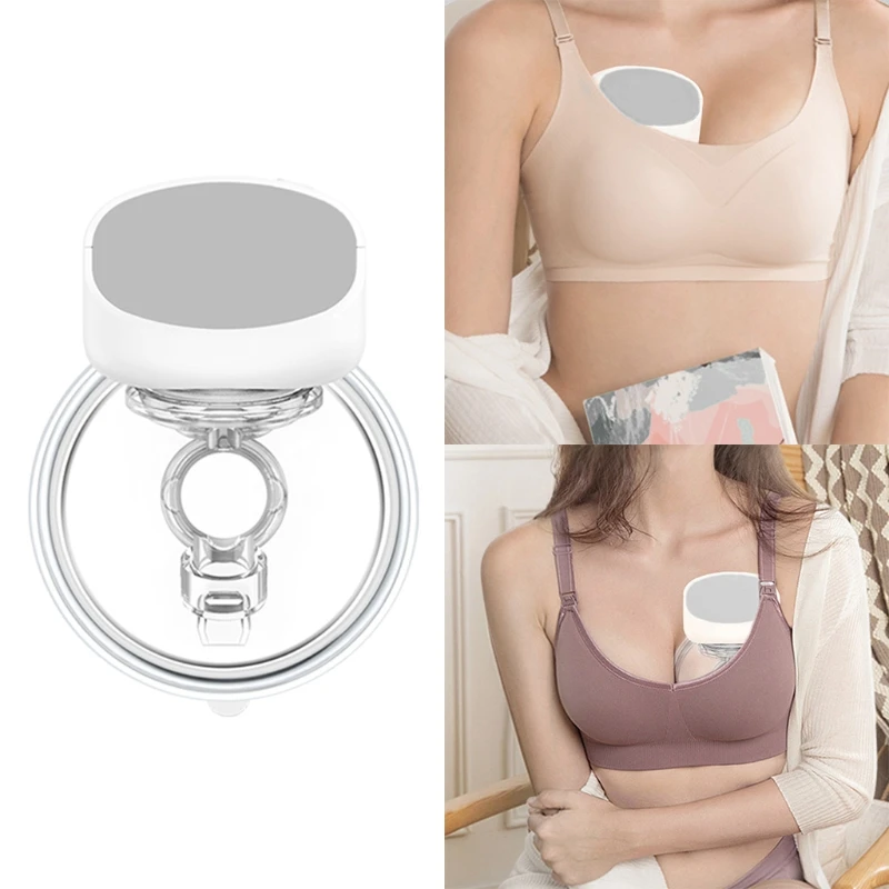 

Electric Breast Pump Silent Wearable Automatic Milker USB Rechargable Hands-Free Portable Milk Extractor