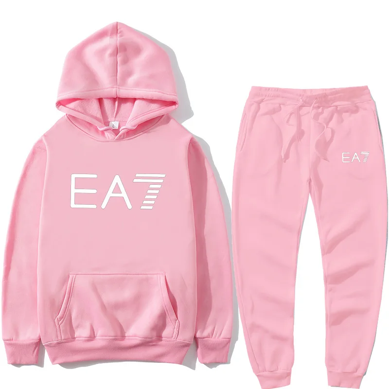 

Men's sportswear suits printed sportswear men's spring casual hooded sweatshirts hoodies + pants jogging suits