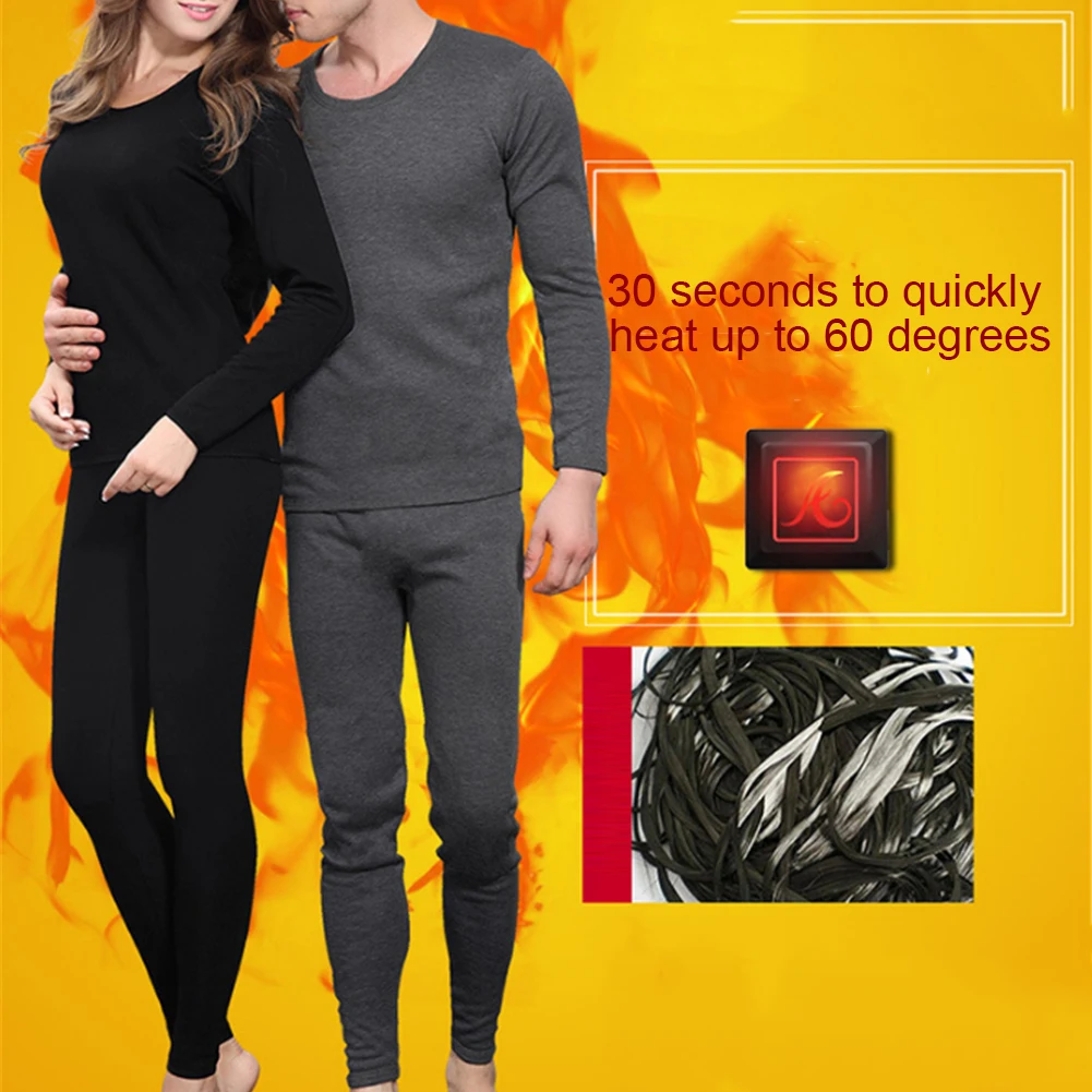 Зимнее термобелье умный электрический комплект нижнего белья для мужчин и