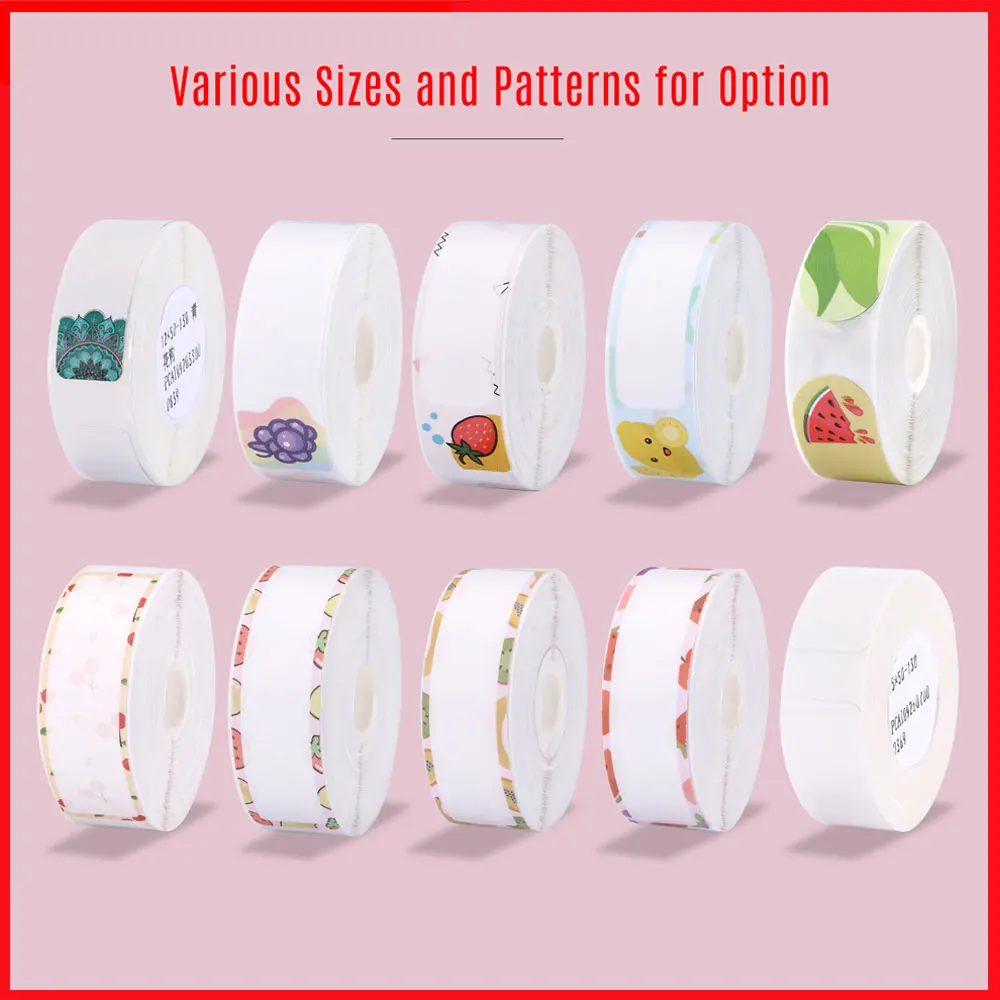 Термопечатная этикеточная бумага 14х60 мм 110 шт./рулон этикетки с размером имени