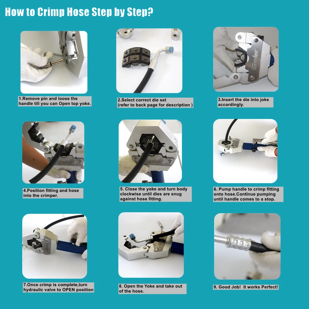 Инструмент для обжима гидравлических шлангов iGeelee инструмент с бусинами и